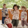 宝宝幼儿园可爱卡通短袖t恤允儿妈女童，夏季洋气半袖上衣儿童夏装
