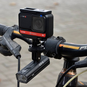 自行车底座快锁运动摄像机架，适用于迈金黑鸟小g+码表支架固定