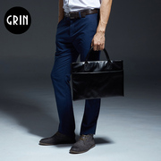 grin男包商务手提包横款公文包，电脑包休闲男士包包，英伦潮方形