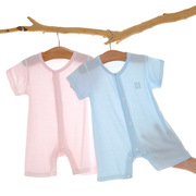 新生婴儿衣服夏季薄款连体衣莫代尔，短袖夏装女宝宝，男夏天冰丝睡衣