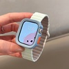 适用苹果iwatch9手表表带applewatch s9表带s876代se手表带女款夏天透气磁吸硅胶夏季创意高级感小众可爱