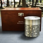 皇家雪兰莪锡器茶叶罐五行生生不息茶罐，锡罐014458(木盒装)