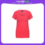 香港直邮EMPORIO ARMANI 女士粉红色棉质T恤 3YTT78 TJ12Z 1445