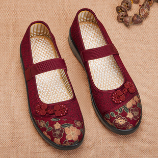 老北京布鞋女夏季老太太，防滑老年老人，鞋妈妈软底奶奶鞋子