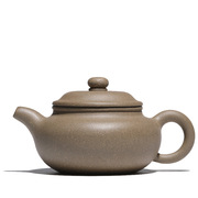仿古茶壶200毫升定制宜兴名家手工紫砂壶，原矿豆青砂