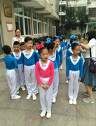 儿童广播体操比赛服装小学生，健美操表演套装，少儿广场舞演出舞蹈服