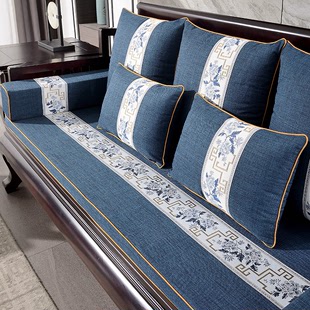 红木沙发坐垫新中式家具海绵实木沙发坐垫罗汉床四季通用防滑垫子