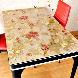 彩色不透防水桌布PVC桌垫防滑环保防烫免洗餐桌布茶几布台布