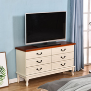 实木卧室电视柜现代简约小户型，房间电视机柜，客厅斗柜储物柜高
