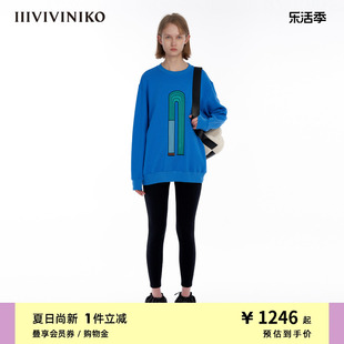 IIIVIVINIKO「JEN UMAN合作系列」多巴胺绣花卫衣女C335001326A