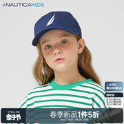 NAUTICA童装 儿童棒球帽男女童春秋季硬顶运动帽子遮阳防晒