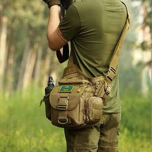 单肩包斜挎包男女，单反相机摄影包帆布，户外运动战术多功能大鞍袋包