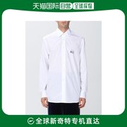 香港直邮Etro 男士Etro Etro Cube 棉质刺绣徽标衬衫