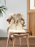 澳维拉整张羊皮垫真皮沙发椅子，垫轻奢简约西班牙卷羊毛皮椅垫坐垫
