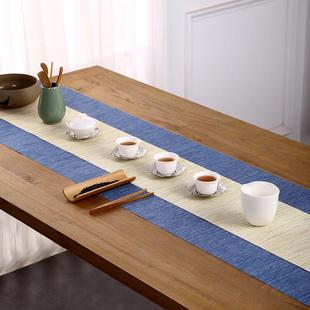 茶桌布茶席桌布桌子垫子防水可擦洗新中式桌旗禅意棉麻茶几垫茶布