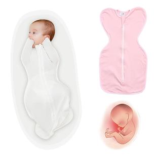 婴儿防惊跳睡袋新生儿包被襁褓包巾竹纤维薄款宝宝呵护防惊吓夏季