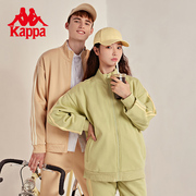 Kappa卡帕outlets运动卫衣套装情侣男女加绒夹克休闲外套长裤