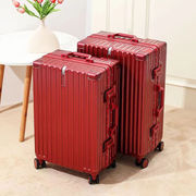 米尘(michen)行李箱，结婚用陪嫁箱，红色拉杆箱婚庆嫁妆密码箱旅行