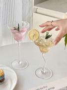 高级感鸡尾酒杯创意网红玛格丽特杯香槟红酒高脚杯气泡玻璃杯子