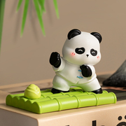 创意可爱熊猫手机支架，小摆件办公室桌面，实用装饰品送闺蜜生日礼物