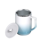 陶瓷温差自动搅拌咖啡杯，懒人马克杯无需充电搅拌杯