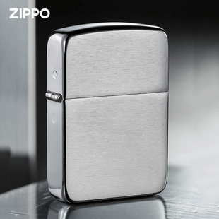 zippo煤油打火机美版原版，在册1941复刻拉丝镀铬礼盒