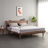 中式实木床Z北欧简约现代主客卧室1.5m1.8米胡桃木白橡木单双人床