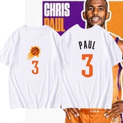 篮球运动背心太阳队克里斯保罗3号球衣训练服短袖纯棉半袖夏T恤衫