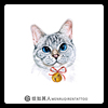 猫咪纹身贴防水少女ins风韩国小清新可爱手绘动物一次性文身贴纸