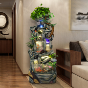 中式假山喷泉流水摆件客厅阳台家居装饰鱼缸养鱼创意工艺开业