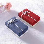 口红礼盒包装盒盒小1支手链长方形空，盒子正方形礼物小号生日