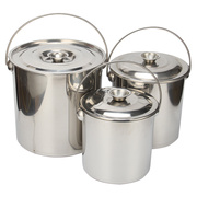 加厚不锈钢水桶手提式储水桶食用桶油桶特厚无磁带盖不锈钢桶