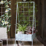 复古铁艺爬藤架花架置物架，创意花盆空间，设计橱窗装饰道具花园阳台