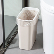 卫生间缝隙垃圾桶带盖家用厨房夹缝，无盖长方形垃圾篓厕所纸篓小号