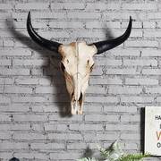 鹿头羊头牛头挂件树脂壁挂墙饰动物头装饰饭店墙面壁饰复古装饰品