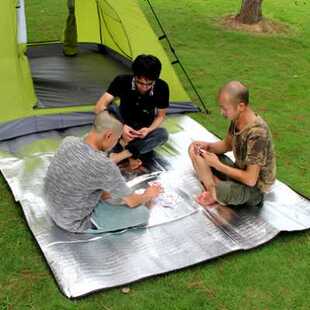 200*200单面铝膜防潮垫，超大铝箔坐垫，户外野营帐篷地垫野餐垫