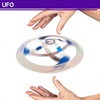空中ufo悬浮飞碟，漂浮魔术道具近景，ufo简装