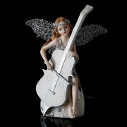 装饰摆件精灵女孩天使家居创意结婚工艺品花仙子音乐乐器样板