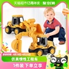 工程车玩具车套装，挖掘机小男孩挖土机儿童，推土车模型惯性汽车益智