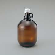 玻璃加仑瓶4l棕色溶剂色谱瓶，密封试剂瓶大瓶保险盖日本进口asone