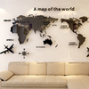 创意个性北欧风世界地图墙贴3d立体亚克力卧室客厅沙发背景墙贴画