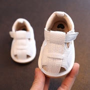 夏季0-1岁宝宝凉鞋5-6到9个月婴幼儿学步鞋10男女宝宝布凉鞋7包头