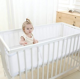 婴儿床围夏季防撞床围套件网眼透气儿童宝宝，床帏通用防撞北欧ins