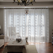 韩式田园唯美蕾丝内侧花边美式北欧客厅，卧室成品窗帘窗纱定制q.