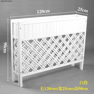 新室外隔断架栏栅栏饭厅庭院户外花槽花盆围栏花架子白色防腐木厂