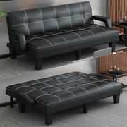 皮沙发小户型可折叠两用沙发床单人客厅出租房三人位简易店面用