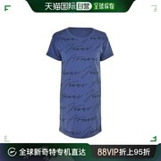 香港直邮Armani Jeans阿玛尼女士T恤宝蓝色纯棉3Y5T21-J1KZ-1360