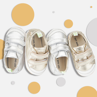 hotgas学步鞋春秋季1-3男女，婴儿透气软底不掉幼，小童真皮宝宝鞋子