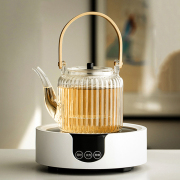 电陶炉煮茶器玻璃煮茶壶，家用小型简约日式蒸茶壶烧水壶养生花茶壶