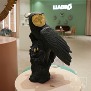 lladro雅致浓黑系列-猫头鹰，哑光精致雕塑欧式家居，饰品乔迁开业礼
